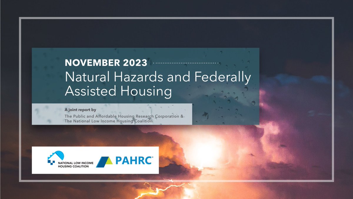 Now Available! Report on Natural Hazards and Federally Assisted Housing - mailchi.mp/nlihc/report_1…