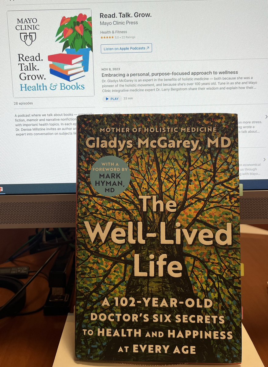 Talking #integrativemedicine with @DrGladysMcGarey #readtalkgrow podcast End of our season and start of what will be next set of episodes ✅ it out podcasts.apple.com/us/podcast/rea…