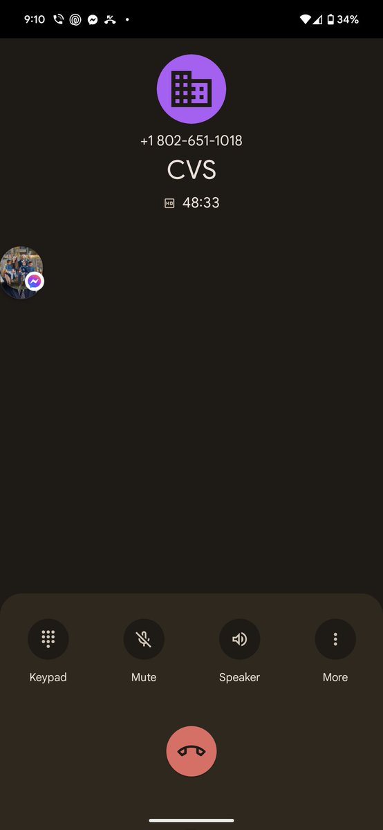 honestandtruly's tweet photo. @cvspharmacy I've been on hold trying to talk to a pharmacist for over 45 minutes. I don't have the option to walk into the store. What are my other options? This is ridiculous. https://t.co/krJuGNYW3T