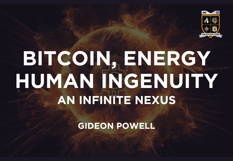 Powerful piece by <a href="/GideonOPowell/">Gideon O. Powell #Energy🏴‍☠️</a> for <a href="/TimelessBitcoin/">The ₿itcoin Times</a>. 

It’s not resources or energy that are the limitation, but human ingenuity. This has an always will be “the ultimate resource”.

Link in comment below.