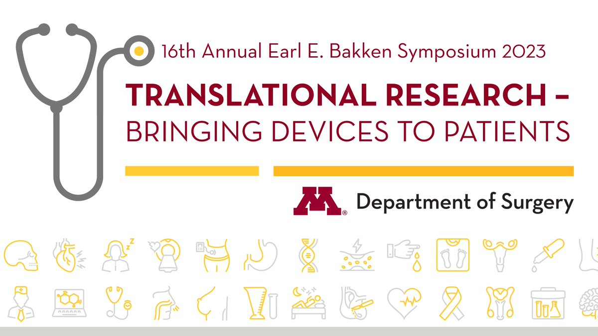 The 16th Annual Earl E. Bakken Symposium is happening next week! Sign up today to experience sessions focused on global perspectives on medical device development, cardiac device therapies, current research ethics, and more! Register ⬇️ z.umn.edu/91x3