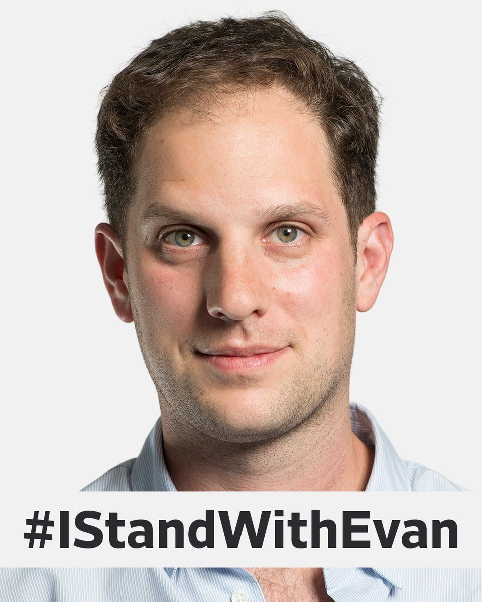 🧵On March 29, Wall Street Journal reporter Evan Gershkovich was detained in Russia during a reporting trip. He remains in a Moscow prison. We’re offering resources for those who want to show their support for him. #IStandWithEvan wsj.com/Evan