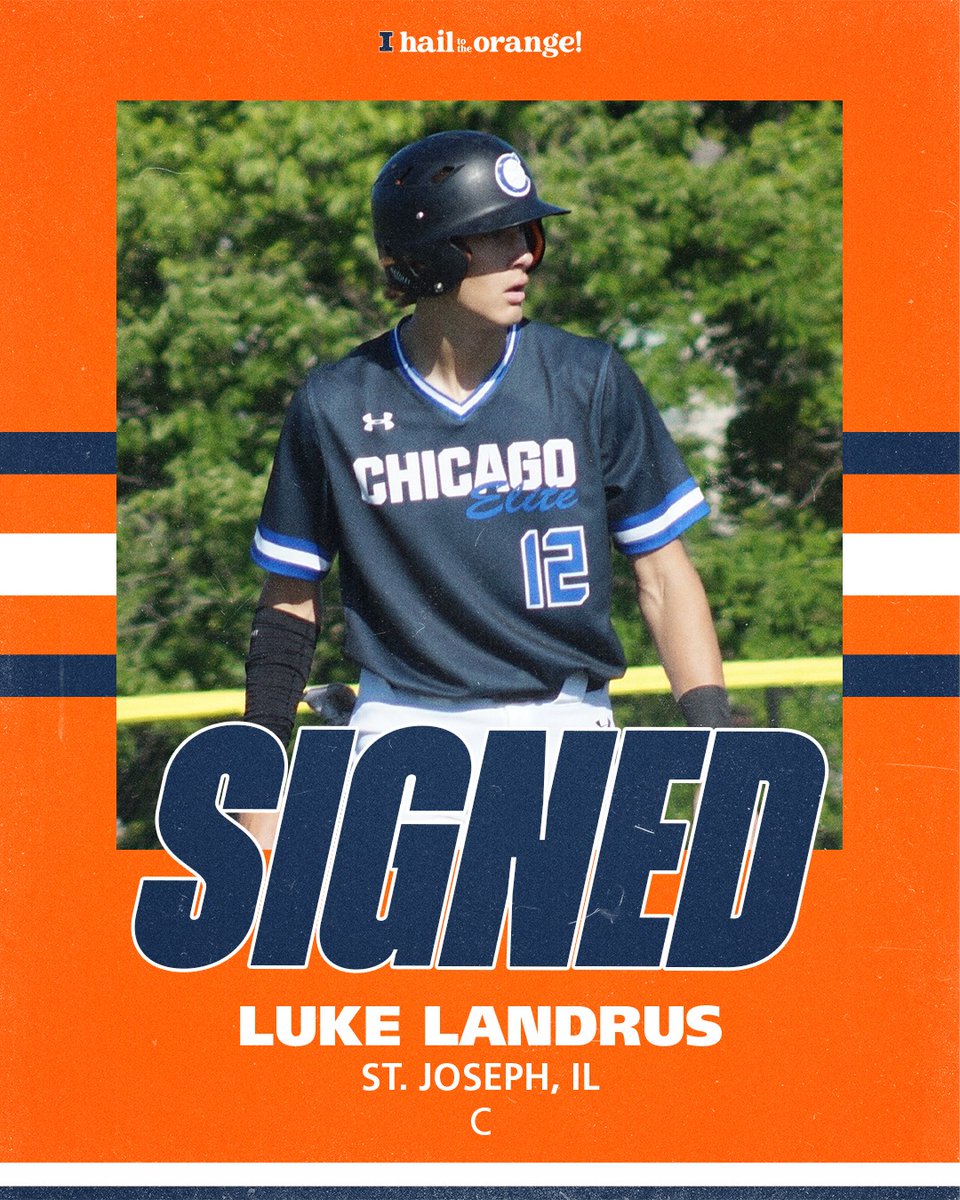 Signed ✍

L️uke Landrus

🔶 2023 Illinois Prairie Conference First Team All-Conference
🔷 Slashed .352/.418/.555/.972 with 30 HR and 35 RBI his junior season in 2023
🔶 2023 WWBA First Team All-Tournament for the Cincinnati Reds Scout Team

#Illini | #HTTO