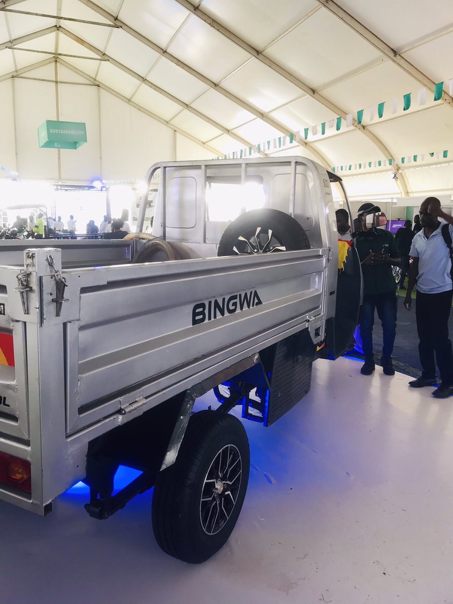 Mugibson's tweet photo. Right now, over 1200 preorders of the #Bingwa have been made. 

@KevotonMotions is working closely with @STIsecretariat &amp; hope to roll out mass production soon. 

Do visit their stall under the “Mobility” section at the Kololo Independence Grounds at the #NationalScienceWeekUg. https://t.co/up2Omeluek