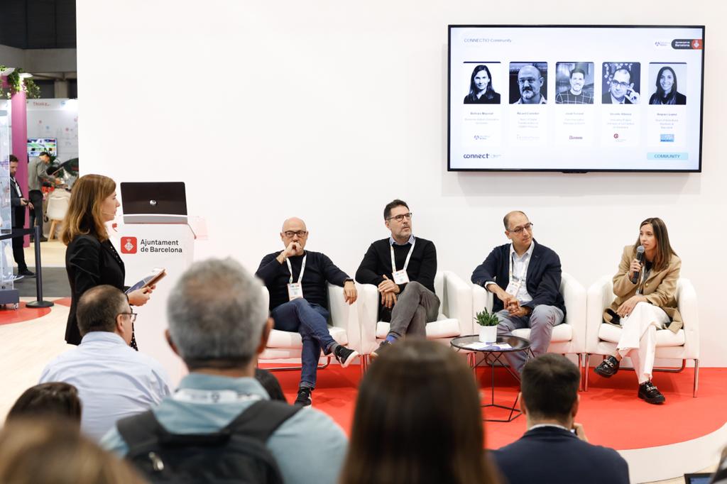 Barcelona Activa (@barcelonactiva) on Twitter photo Continuem amb la taula rodona amb empreses que han llançat reptes CONNECTIO o han presentat solucions.
Hi participen <a href="/joanatob/">Joana Tobella</a> (<a href="/Agbar/">Agbar</a>), Alex Torras (#UNIFIT), <a href="/ricardcastellet/">RicardCastellet</a> (<a href="/GebroPharmaES/">Gebro Pharma España</a>), <a href="/Vatiro/">Vicente Atienza</a> (<a href="/CambraBCN/">Cambra de Comerç de Barcelona</a>), <a href="/JorTorrent/">Jordi Torrent</a> (<a href="/EstrellaDammCat/">Estrella Damm Cat</a>) i Amparo López (<a href="/macrotest_ok/">Macrotest</a>). Continuem amb la taula rodona amb empreses que han llançat reptes CONNECTIO o han presentat solucions.
Hi participen <a href="/joanatob/">Joana Tobella</a> (<a href="/Agbar/">Agbar</a>), Alex Torras (#UNIFIT), <a href="/ricardcastellet/">RicardCastellet</a> (<a href="/GebroPharmaES/">Gebro Pharma España</a>), <a href="/Vatiro/">Vicente Atienza</a> (<a href="/CambraBCN/">Cambra de Comerç de Barcelona</a>), <a href="/JorTorrent/">Jordi Torrent</a> (<a href="/EstrellaDammCat/">Estrella Damm Cat</a>) i Amparo López (<a href="/macrotest_ok/">Macrotest</a>).