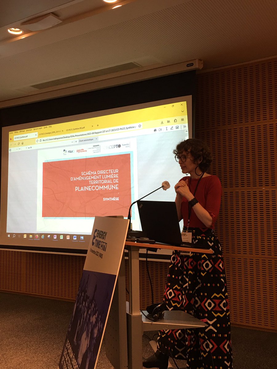 Et on termine avec l’éclairage public, son schéma directeur d’aménagement lumière, avec Mme Frayssinet de la CA Plaine Commune