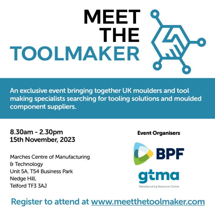 One week to go! Make sure you've registered and come along to talk to us about your tooling and moulding requirements. #manufacturing