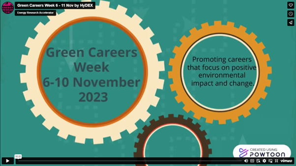 It's @Green__Careers Week! Over 40% of jobs in the Midlands are in green careers, & almost 10% of roles are linked to #hydrogen. Take a look at our video about hydrogen opportunities: rb.gy/6jo7qq #GCW2023 @HydexMidlands @InnovationMids @LennieFoster18 @SharonGeorge5