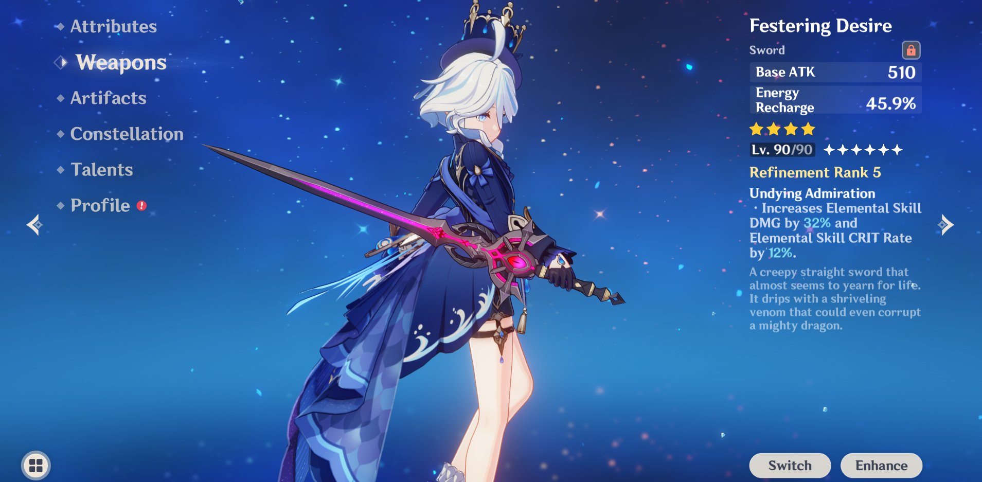 Gacha Gamer on X: “This is so lame - Furina’s best F2P weapon is 