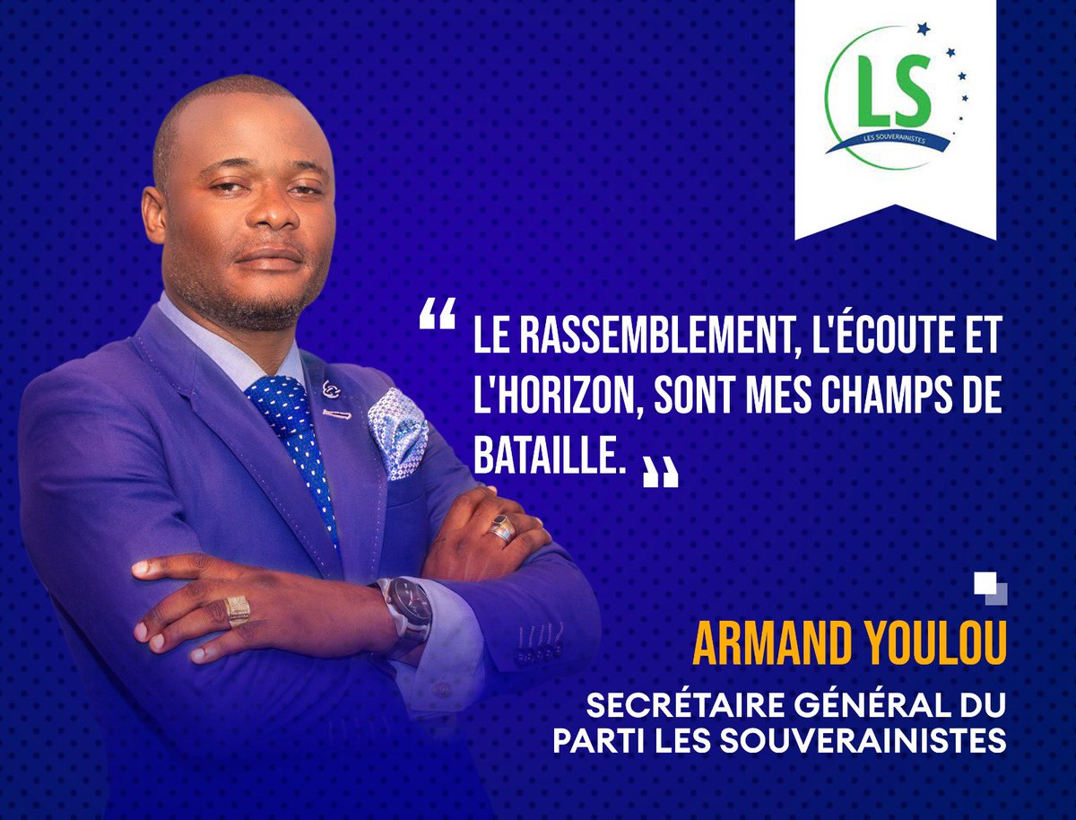 LSouverainistes's tweet photo. Nomination par le Président @DaveMafoula du nouveau Secrétaire Général National @LSouverainistes. Félicitations au #SGN Armand YOULOU 👏👏👏. https://t.co/I8jQd8HVMS