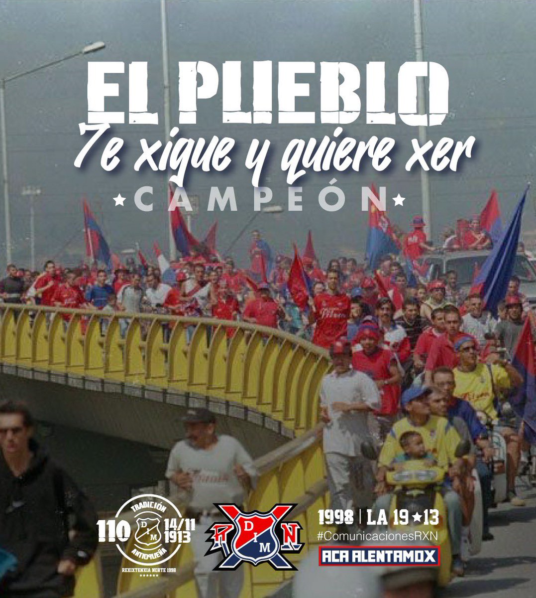 rxn1998oficial's tweet photo. Locura sin fin , seguirte es mi obsesión. ¡Dale Rojo de mi vida!.

#AcáAlentamox  #RXN25Añox

Rexixtenxia Norte 1998
Comunicaciones https://t.co/c9DSGRPh8X