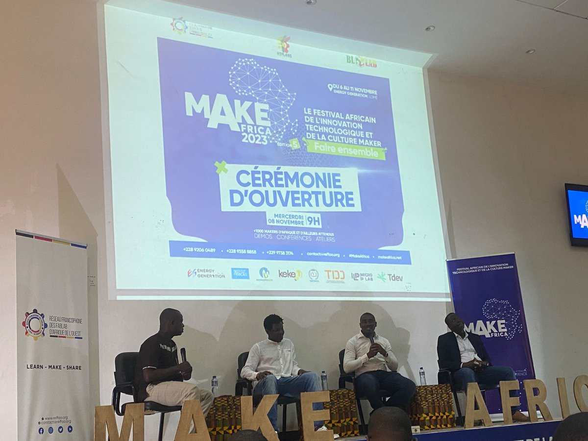 docteur_parfait's tweet photo. Cérémonie d’ouverture du festival africain de l’innovation technologique et de la culture maker
#makeafrica #tidd https://t.co/IOysrNw23G