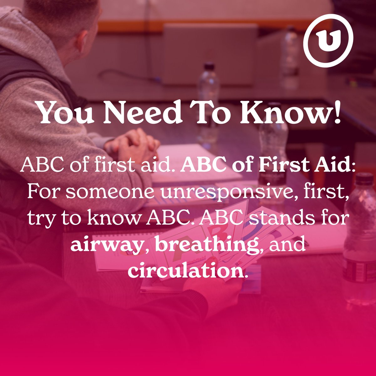 You need to know your First Aid ABC's!⛑️

Gain expert First Aid knowledge with Buddy's Emergency First Aid at Work course for just £18. 👉hubs.la/Q0288scf0

#firstaid #cpr #cardiac #lifesaving #savelives