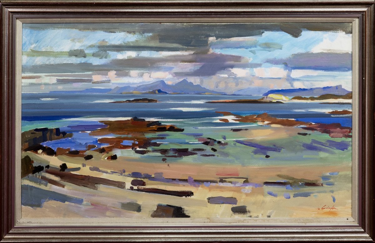 John Cunningham was a large, charismatic character who loved life abundantly and whose paintings reflected his joy and passion for vibrant colour and contrast. Join us on 9 November for The Scottish Contemporary Art Auction.  Click bit.ly/40B3HjB to view the catalogue.