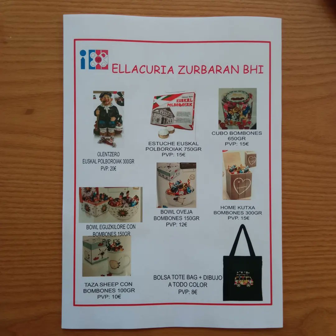 EllacuriaB's tweet photo. #Batx1 eko ikasleak pintxoak eta bestelako gutiziak saltzen hasi dira atsedenaldietan Zurbaran eraikineko sarreran, Parisera egingo duten bidaia kulturala finantziatzeko. Era berean, Gabonetako produktuak saltzeko aukera izango dute. Animatu erostera! 🍕🥧🥪👍🏼

#ellacuriazurbaran https://t.co/aYHfmC2Hyn