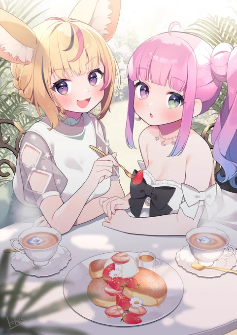 ポルーナティータイム#絵まる #ルーナート 