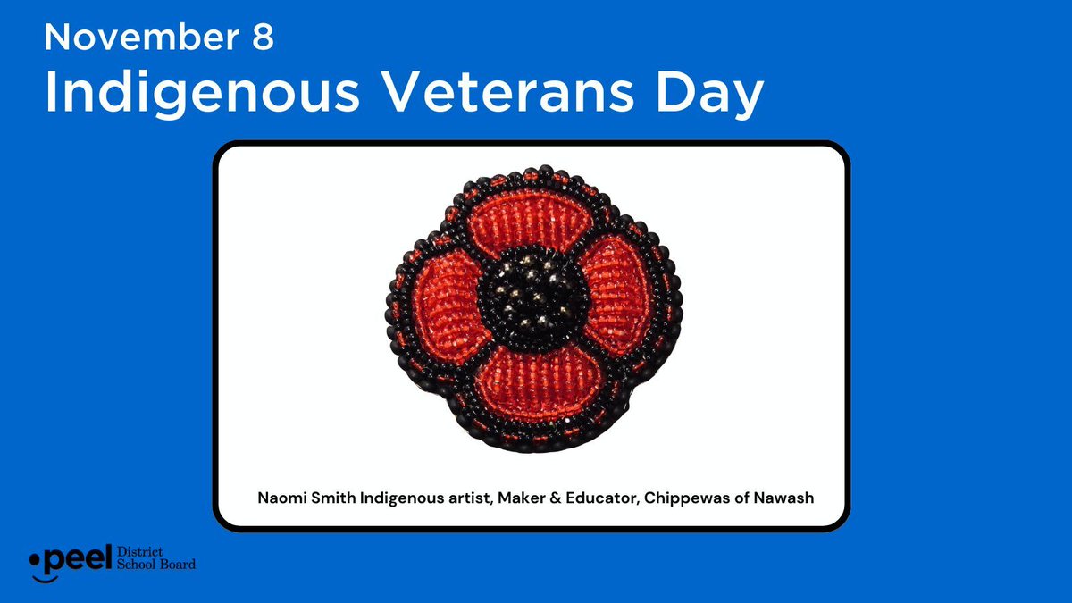 November 8th marks National Indigenous Veterans Day in which we acknowledge the contributions made by First Nation, Métis and Inuit men and women. Please visit the link below to learn more.