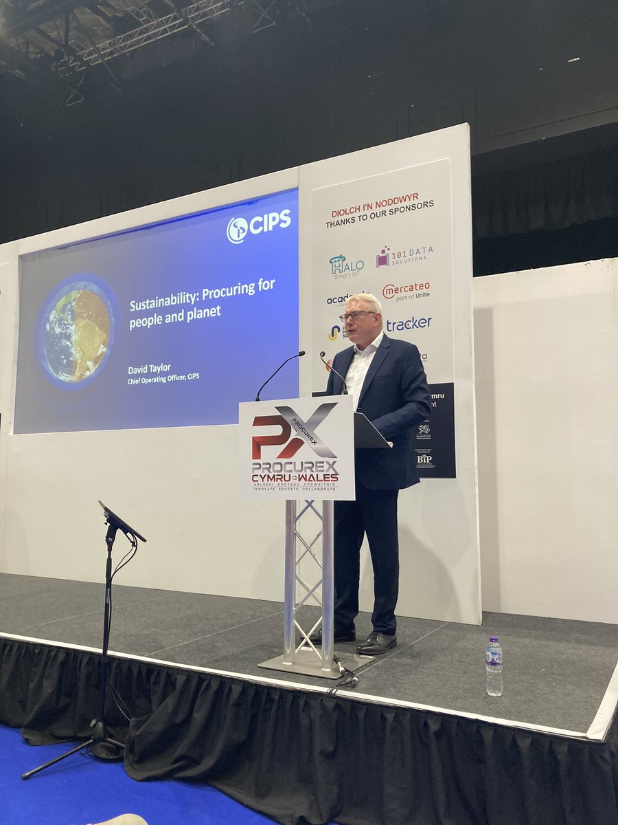 David Taylor, CCO at @cipsnews sharing views of how Procurement (public and private) can have a real impact on #NetZero @ProcurexLive #ProcureX2023