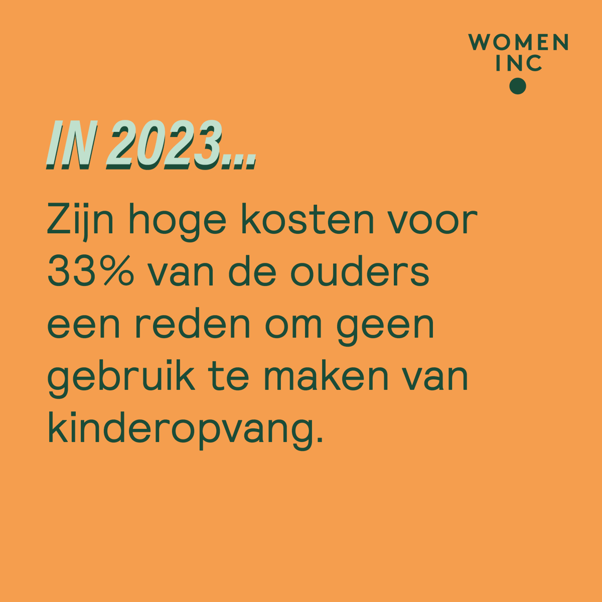 WOMENInc's tweet photo. Investeren in kinderopvang loont op korte én op lange termijn. Zo kan de sector aantrekkelijker worden om in te werken en worden drempels bij ouders weggenomen om er gebruik van te maken. Dus, stem jij als slimme meid voor een beter kinderopvangbeleid? 
#StemGendergelijkheid https://t.co/ueoHQgYZFb