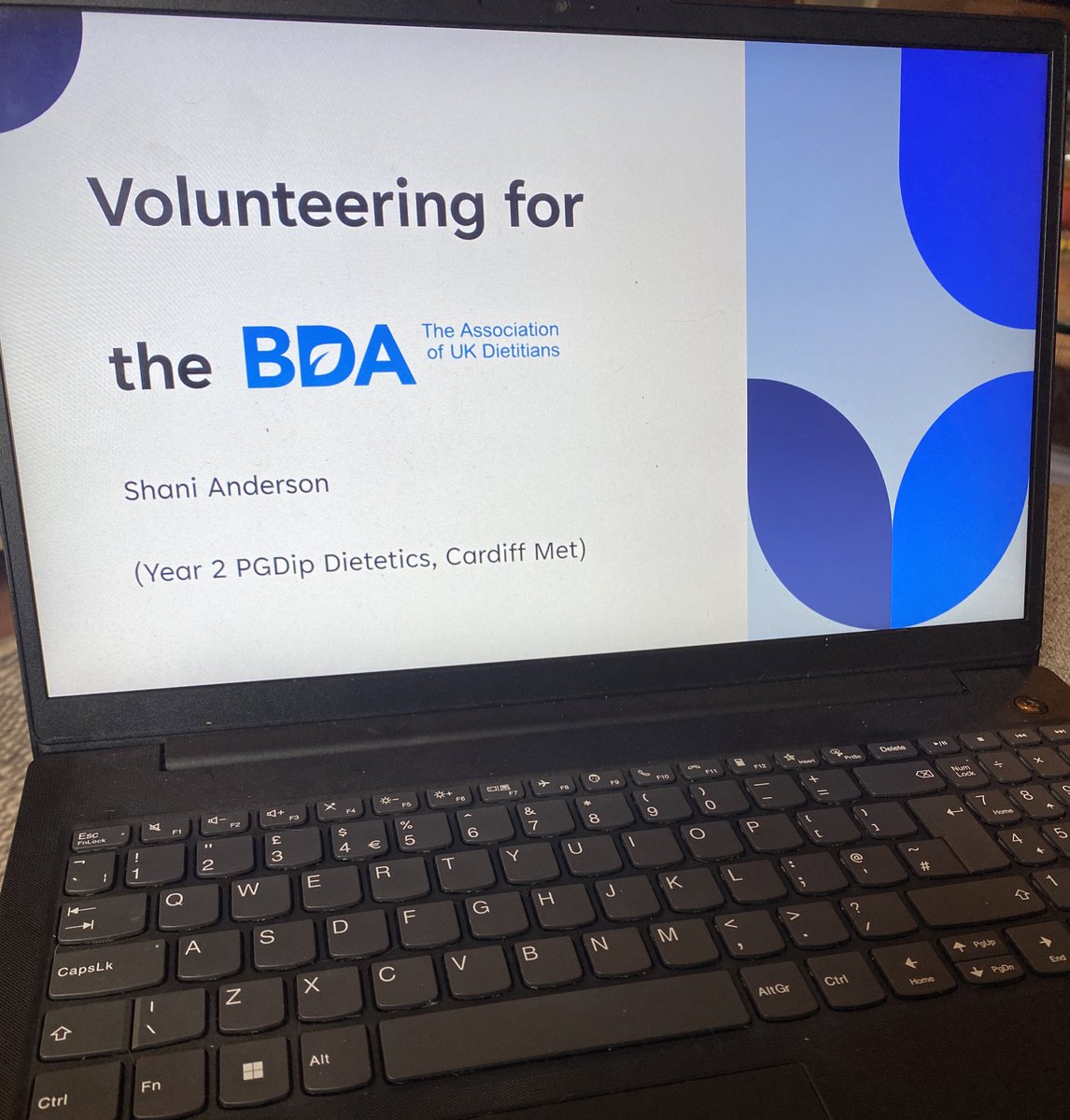 Thanks <a href="/dietetics_met/">Nutrition and Dietetics at Cardiff Met</a> for the opportunity to present and discuss all things volunteering for the <a href="/BDA_Dietitians/">British Dietetic Association</a> this morning 

Hopefully be seeing some more student volunteers joining in due course 😊 <a href="/BDAStudent/">April Aslett, BDA Student Rep 24/25</a>