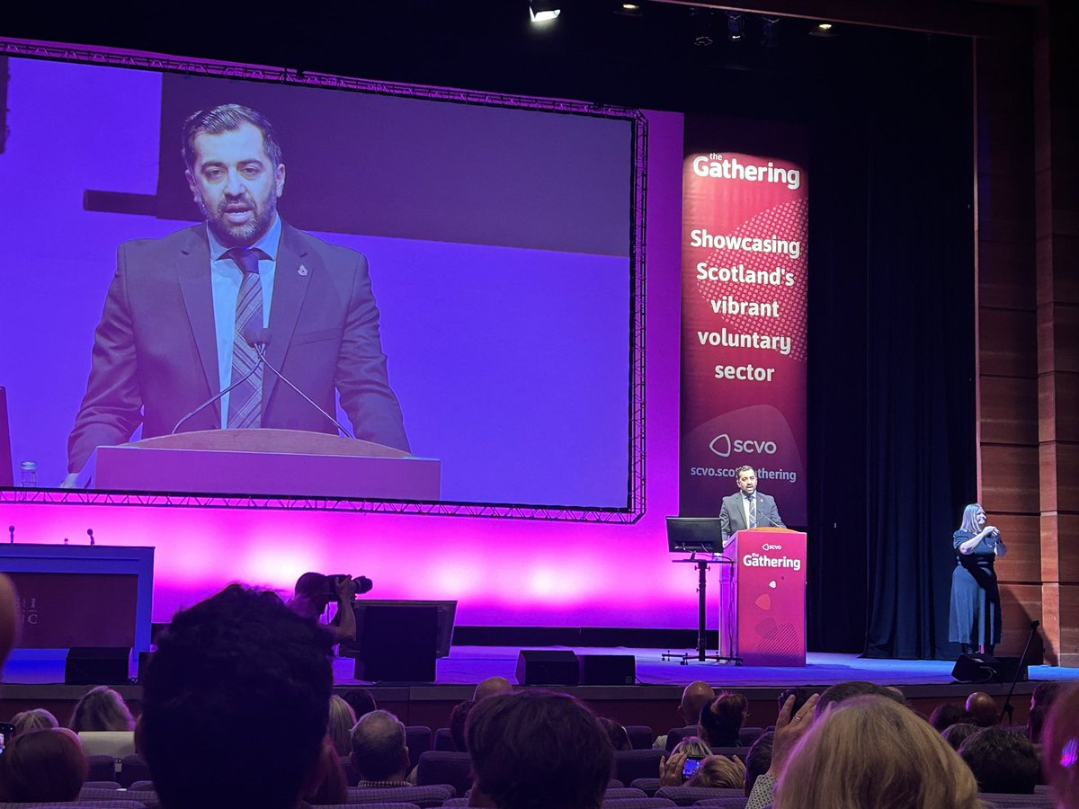 Great to hear First Minister, Hamza Yousaf acknowledge the role of <a href="/TSIScotNet/">TSI Scotland Network</a> and the #essentialsector in responding to recent crises facing our communities. <a href="/CVSInverclyde/">CVS Inverclyde</a>