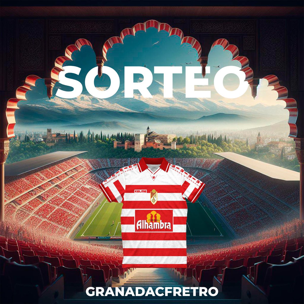 ¡Sorteo camiseta retro 1997 del Granada CF!  
Por el gran recibimiento que ha tenido la camiseta de nuestro Granada hemos decidido sortear la mejor camiseta retro hasta el momento.

Para participar solo tienes que:
1. Dar retweet y like a esta publicación.
2. Seguirnos en Twitter