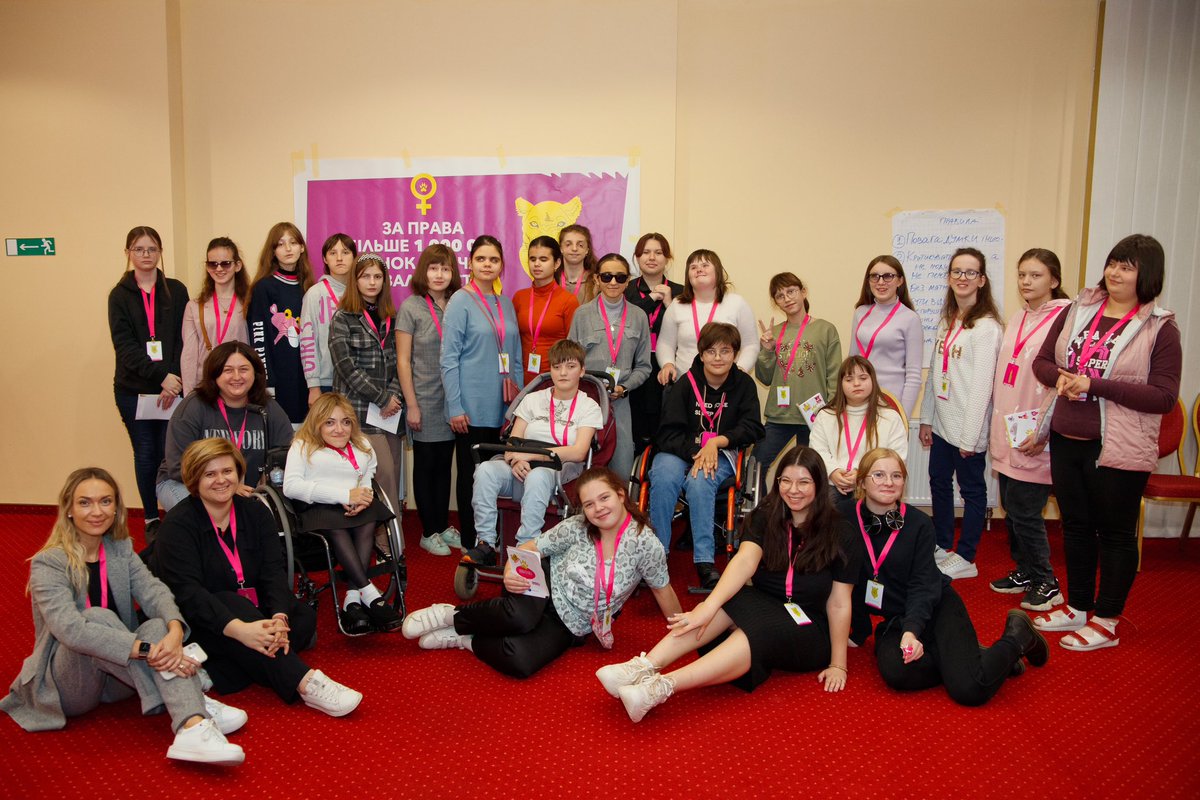 fightforrightua's tweet photo. 23 girls with disabilities from all over Ukraine have started a two-year educational program at the #LEADERKA_Teenager School by Fight For Right. Over the course of 3 days in Lviv, we discussed leadership and how to advocate for disability rights. #LEADERKA #FightForRight https://t.co/LOIWOD0rJk