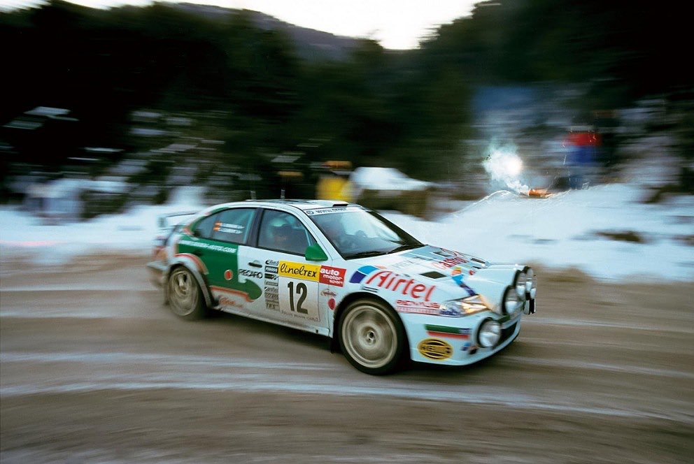 A Photograph of the greatest WRC car of them all, seen here in mucky tarmac trim and with a dirty great lamp pod on its snout. Per-fection. 📸
#TGC #SkodaOctaviaWRC #SkodaMotorsport #luiscliment #montecarlorally #makelamppodsgreatagain @skodamotorsport