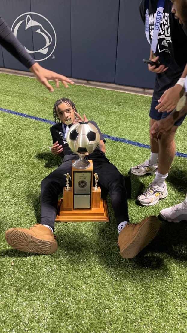 2022Lukas's tweet photo. PSUAC Champs. Up Next .... Nationals in Pittsburg. #collegeathlete #2xconferencechamp #Nationals #futbol #beastmode #workhardplayharder #dub #studentathlete #PSUACchamps #WeAre #ClassOf2026 #questfornationals https://t.co/TqPclYjjBx