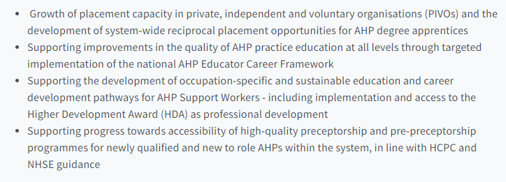 We have an exciting opportunity for an #AHP to work on a project related to the following workstreams, funded by the Midlands @NHSE_WTE 👀 Link for more information below 👇👇👇👇 apps.trac.jobs/job-advert/578…
