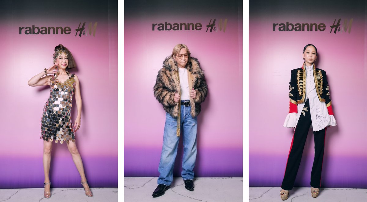 【RABANNE H&amp;M】
11/9(木)いよいよ発売。

11/7(火)開催のローンチイベントで、野宮真貴がパフォーマンス🪩

小室哲哉、中島美嘉、笠松将、前田敦子、井上咲楽、マギーら多数ゲストが登場！

▸記事をもっと読む hm.info/60114UZJt
▸Rabanne H&amp;M hm.info/60124UZJQ