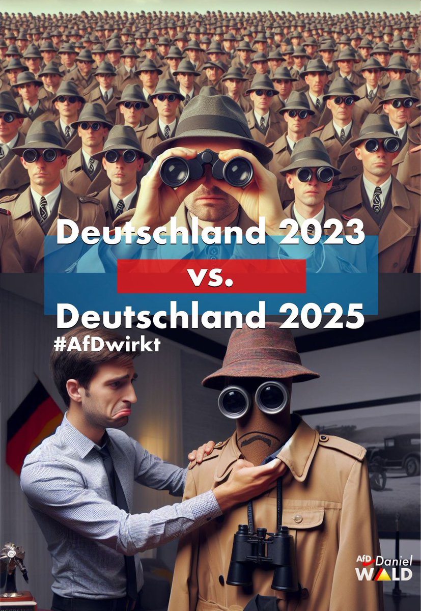 Deutschland 2023 vs. Deutschland 2025 
Bundestagswahl25 #AfD wirkt!

#verfassungsschutz #sachsenanhalt #VS #afdwirkt #btw25 #btw2025 #bundestagswahl #volkspartei #mdlwald #sachsenanhalt #deutschland