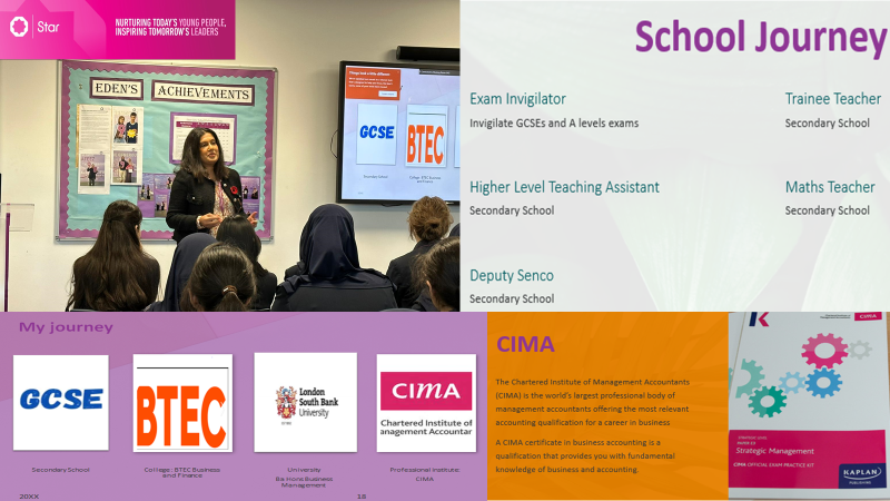 edengirlsslough's tweet photo. Thank you Ms Virdee for sharing your incredibly insightful career journey with y9 pupils. Students got to understand the career pathway towards becoming a chartered accountant. Ms Virdi also helped pupils to understand the importance of following your heart. #PersonalDevelopmet https://t.co/m9rNW7fU2U