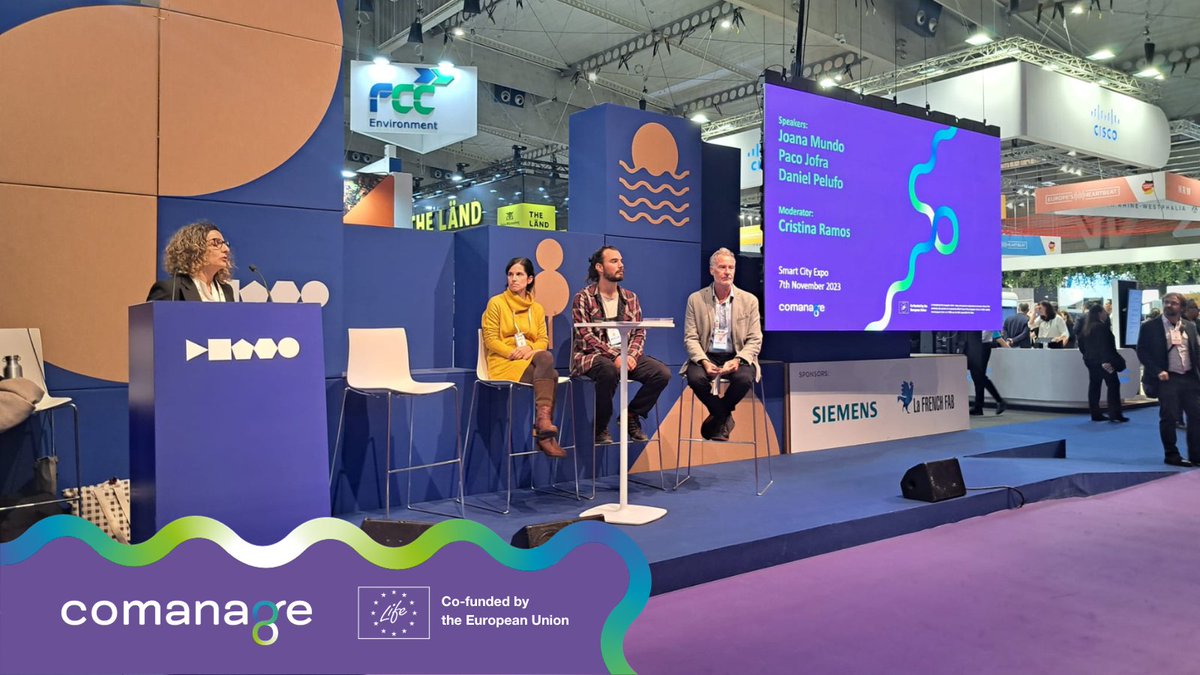 👀Did you attend yesterday's talk on Energy Communities in Metropolitan Areas at the @SmartCityexpo?

We want to thank everyone who joined and helped us gain more insights on how smart solutions shaping can help cities thrive!

#SCEWC23 #UrbanSpaceCooling #UrbanInnovation