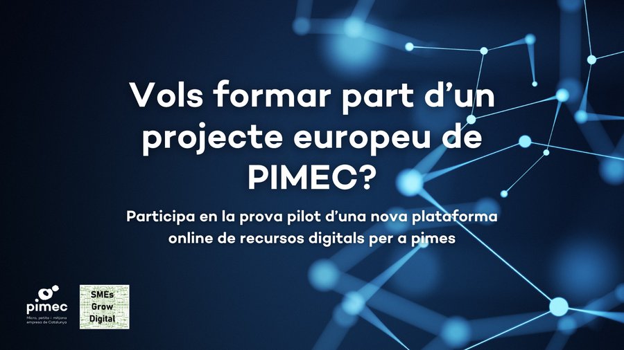 PimecEuropa's tweet photo. Has començat amb la digitalització del teu negoci❓
Amb la plataforma del projecte europeu #SMEsGoDigital, les #pimes compten amb els recursos necessaris per a transformar-se digitalment.
🌐 Accedeix als cursos online i al qüestionari d'autodiagnosi: https://t.co/BGvssVpxAk https://t.co/NolFlRMkmc