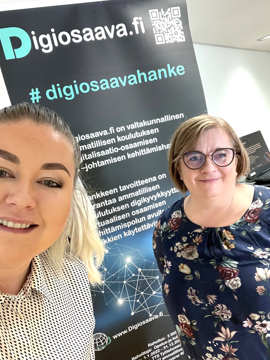 digiosaava's tweet photo. Digiosaava-työ on vauhdissa ja etenee! Ehdimme tässä välissä käymään myös @Opetushallitus hankepäivillä kertomassa, miten Digiosaava vastaa ammatillisen koulutuksen #digitalisaatio-osaamisen kehittämiseen. Osaamiskampukseen koottava tietomäärä on valtava, mutta... 👉 https://t.co/6DCLxsLiBv