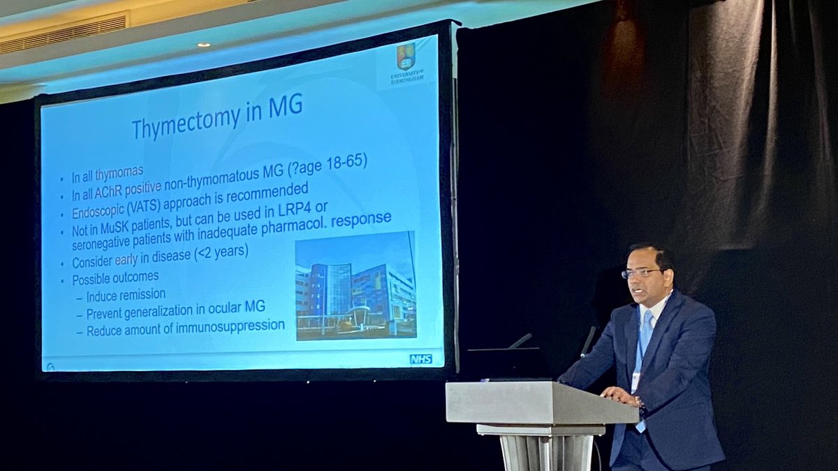 Myasthenia: treatment beyond the 2015 guidelines - Saiju Jacob
#neurology #abn #abn2023 #abnautumnmeeting2023