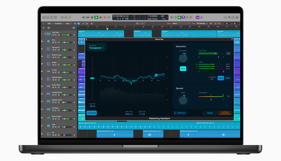 1/2 Firma Apple zaktualizowała swój program DAW zarówno w wersji dla komputerów Mac (Logic Pro 10.8), jak również w mobilnej przeznaczonej na tablety (Logic Pro for iPad 1.1). #LogicPro #LogicProforiPad #Apple #AppleLogicPro