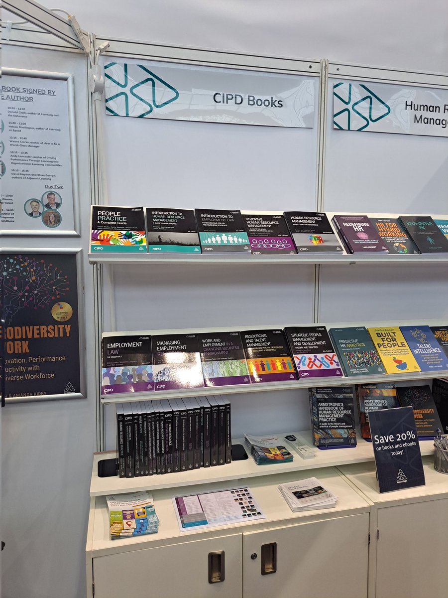 And of course I had to take some pictures of the wonderful @CIPD @KoganPage textbooks from Professor @CarolWoodhams1 and Dr Stephen Taylor. Honoured to have contributed chapters, and always lovely to see out in the wild! #CIPDACE