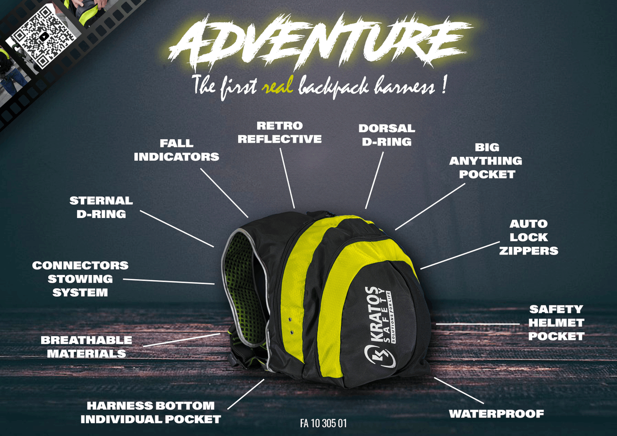 Introducing the Future of Height Work Safety!
ADVENTURE, the 2-in-1 Backpack & Harness.
Watch the video:
youtu.be/FOfBlQQFLaA?si…

#kratossafety #adventure #innovation #harness #safework #arbeitsschultz #workingsafe #Arbeitssicherheit #WorkAtHeight #industrialclimbing