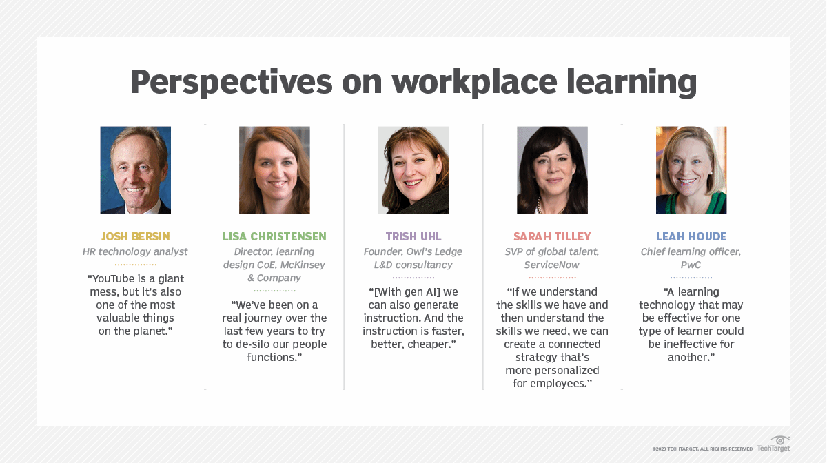 Honored to be interviewed by @TechTarget alongside @joshbersin, @McKinsey, @PwC, @ServiceNow for @TechTarget on generative #AI transforming #workplacelearning, reskilling for changing business needs

Workplace learning: A complete guide for businesses

techtarget.com/searchhrsoftwa…