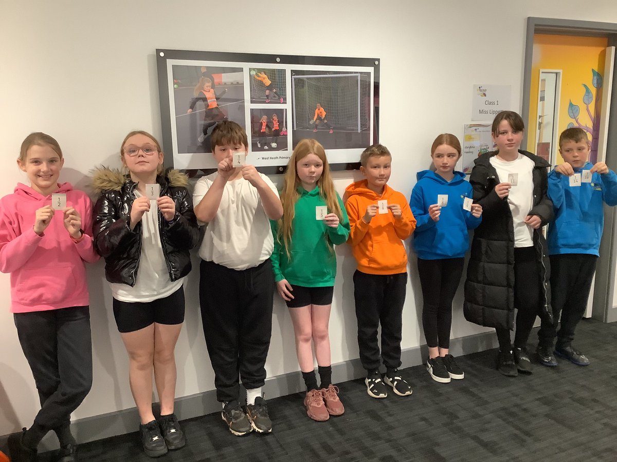 westheathprim's tweet photo. #WHPSClass13 were challenged to order a range of fractions this morning. They had to convert to common denominators and also spot the 'trick cards'. They showed collaboration in order to spot the trick and order the fractions. Teamwork makes the dream work ππ» #WHPSMaths https://t.co/PSqb16CniT