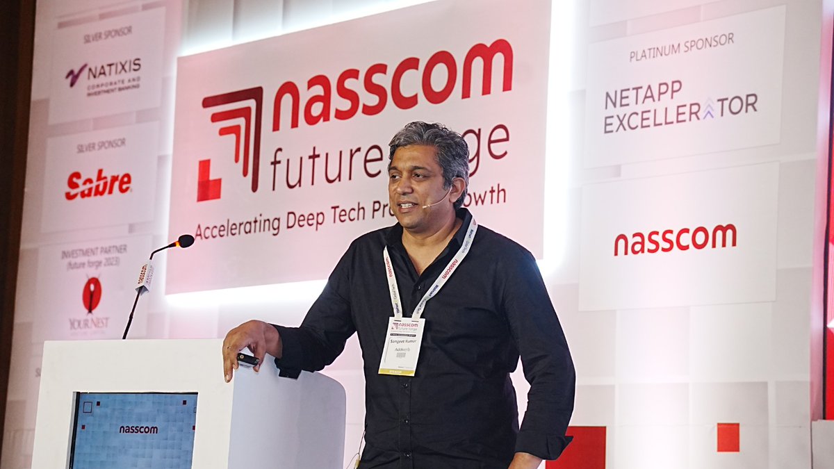 nasscomdeeptech's tweet photo. #NasscomFutureForge23- Uncovering the #Robotic Revolution: Shaping the Future of Industrial Supply Chains with Sangeet Kumar, Co-Founder and CEO, @Addverb_Tech. In this session, we delve deep into the changes that the #robotic revolution is ushering into the realm of industrial supply chains.

@arjun_pratap @ashokchan @atulbat @nbhandari @pal_palash @PKGulati @ramnar @ravigururaj @ujwaltickoo @sangeetagupta29 @MKritika_ @ShaliniDewan @iamsharmashreya @nhl_pandya @shivamsareen91 @SandeepBahl6 @KSVish57 @naganandd
