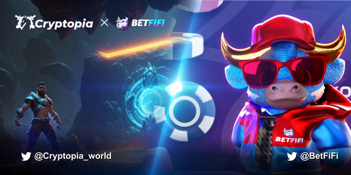 Cryptopia_world's tweet image. 🌟Welcome to our new partner! #Airdrop from BetFiFi🧧

🤩Rewards:$50 from BetFiFi🧧24h

🩵To Enter:
1⃣Follow @Cryptopia_world  &amp;amp; @BetFiFi 
2⃣Like &amp;amp; Rt
3⃣ Sign up account using this link: (betfifi.com/register?refer…)  
4️⃣ Fill in the Google Form: forms.gle/62EEs3zwKLCJVh…

The BetFi…