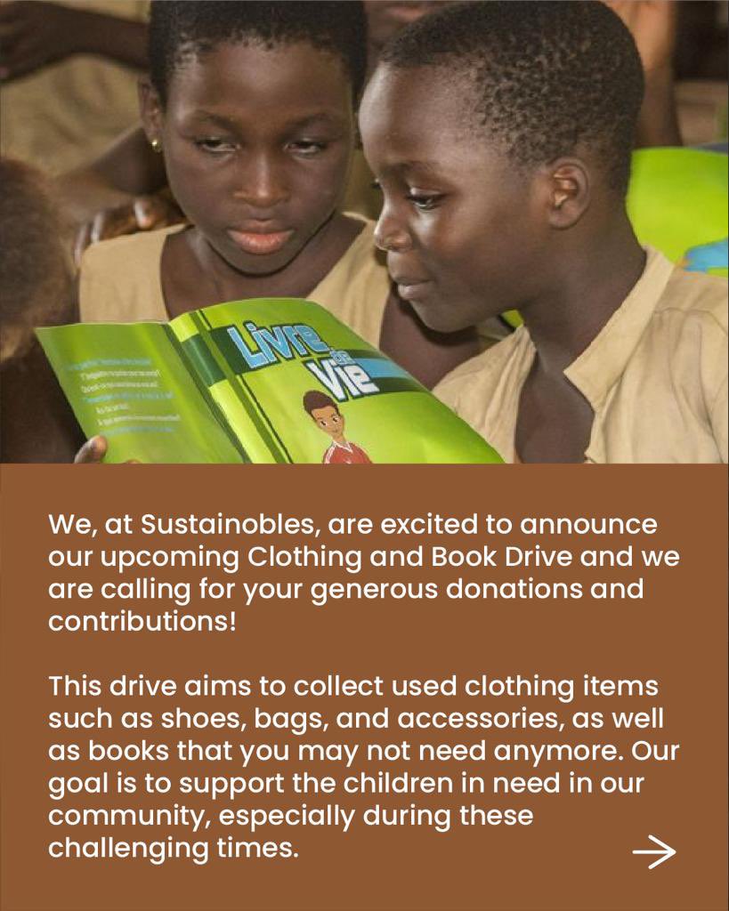 YemiBAE's tweet photo. Let’s part of a community that make positive impacts.
Do you have some clothes in good conditions that you no longer wear?, you don’t need to dispose or burn them, they’re thousand of kids out there who need them.
#commuitysupport #ClothAndBookDrive #sustainobles https://t.co/txNPT30sL0