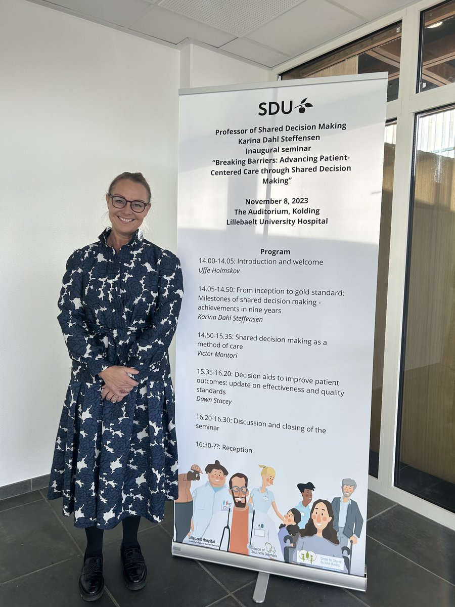 Almost ready for the inaugural lecture of Karina Dahl Steffensen in her professor of shared decision making at the university of Southern Denmark