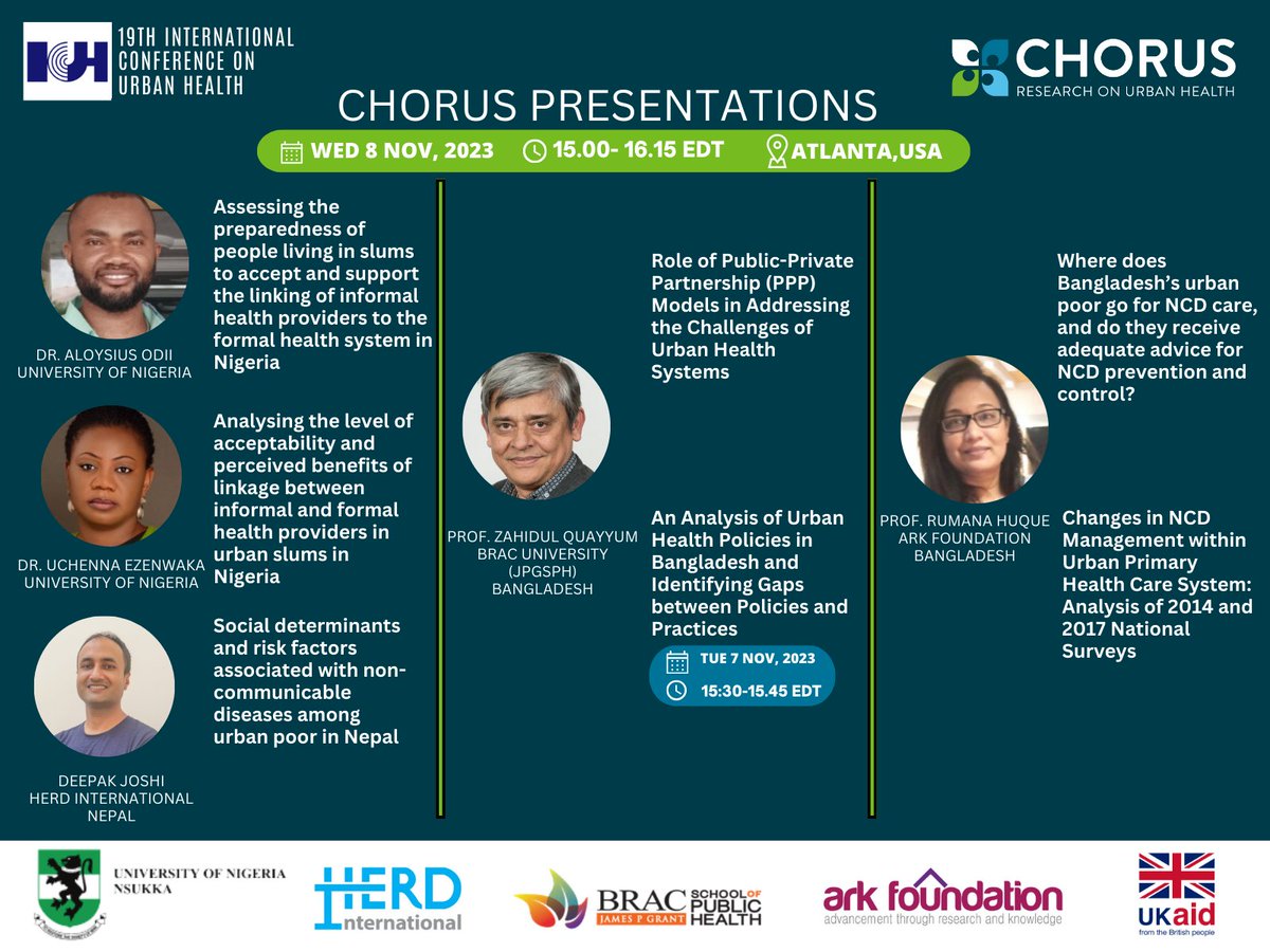 CHORUS Urban Health tweet media