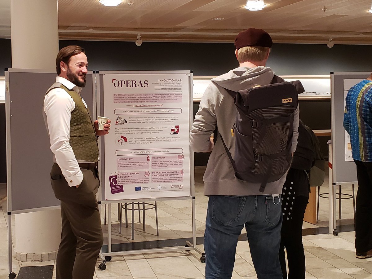 OPERASEU's tweet photo. Do you want to know more about the OPERAS Innovation Lab and the 💡innovation observatory? 

Visit @maciejmaryl at #Munin2023 at the  #OPERASLab poster:
https://t.co/dpEKCUzc8K
https://t.co/sDNBXfpaph
#SSH #scholcomm #OPERASPLUS @MuninConf @IBLPAN https://t.co/jVeQBlQLot