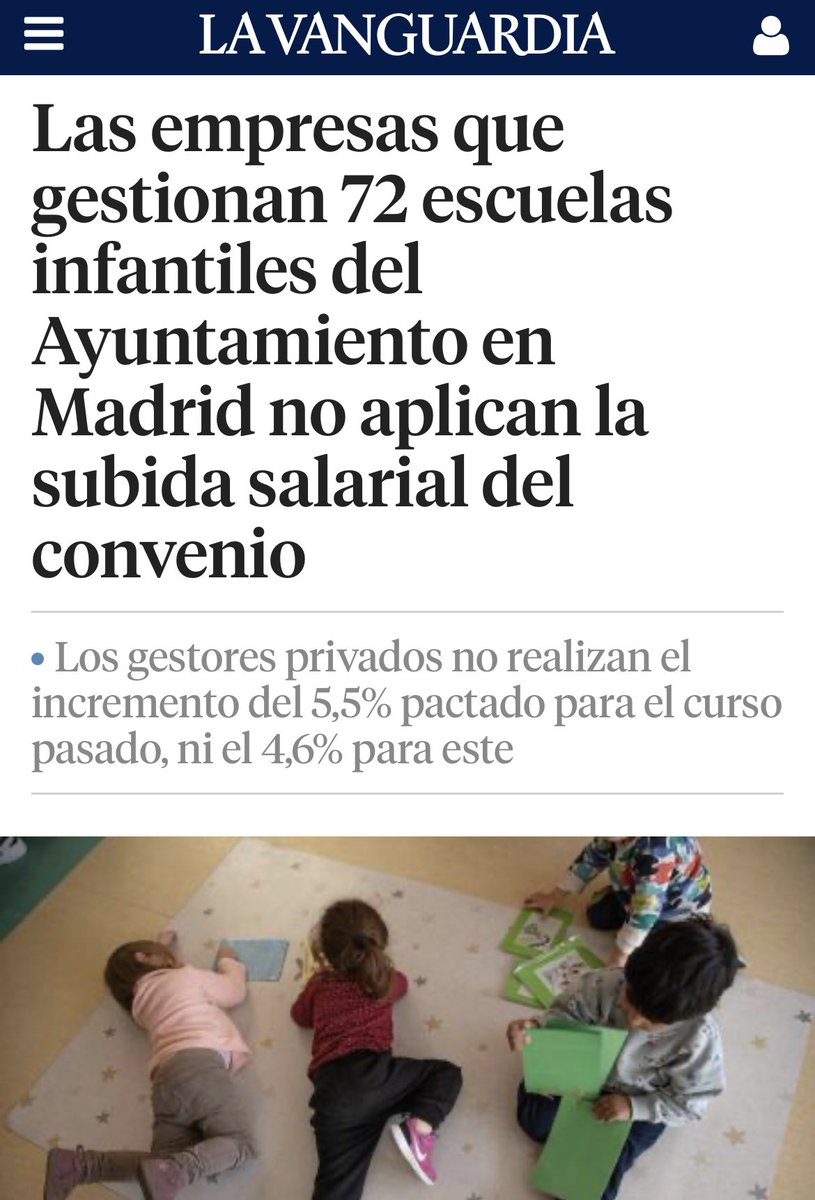 Rita_Maestre's tweet photo. Tercer día de huelga de las escuelas infantiles. Segundo curso en Madrid sin aplicar las subidas de salario correspondientes por ley. 

Almeida les abandona mientras habla todos los días de Pedro Sánchez. #ConvenioDignoCeroTres https://t.co/kRXrdSz4BW