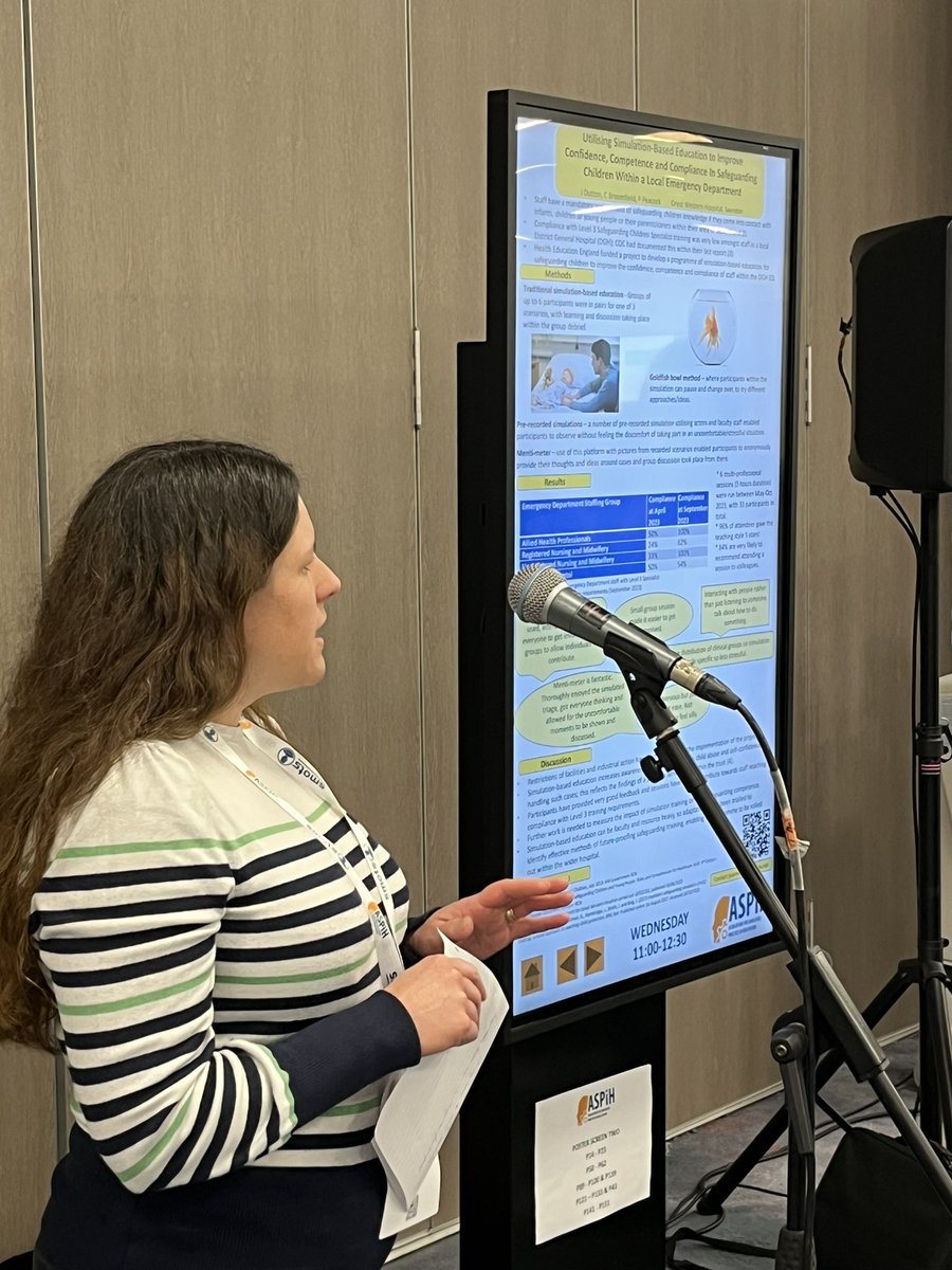 Phil Peacock (@philjpeacock) on Twitter photo Final day #ASPiH2023 - Jo presenting our work on #safeguarding #simulation <a href="/GWH_NHS/">Great Western Hospitals NHS Foundation Trust</a> Final day #ASPiH2023 - Jo presenting our work on #safeguarding #simulation <a href="/GWH_NHS/">Great Western Hospitals NHS Foundation Trust</a>